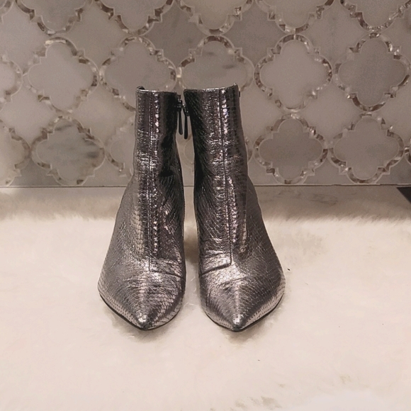 Michael Kors silver Leona ankle boots - Picture 3 of 10